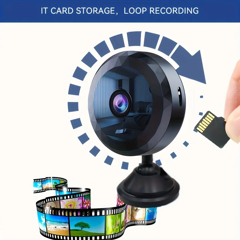Motion Detection Wireless Mini WiFi Camera With Night Vision Easy To Mount Rechargeable Battery  Ap
