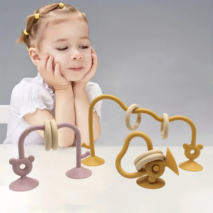 Bead Wrapped Baby Early Education Puzzle Game Silicone Childrens Tabletop Toys 4