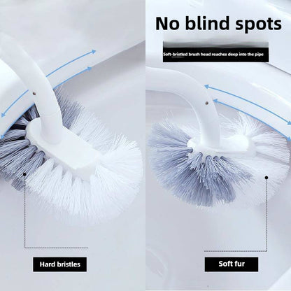 SCurve Wall Mount Toilet Brush Angled Head Gap Cleaner With Soft Bristles For Bathroom Hygiene 4