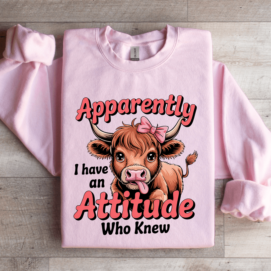 Apparently I Have An Attitude Sweatshirt 2