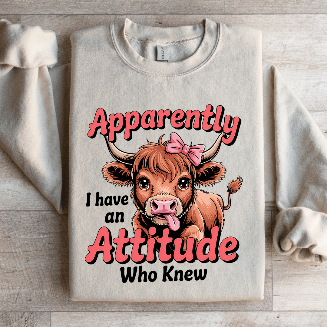 Apparently I Have An Attitude Sweatshirt 3