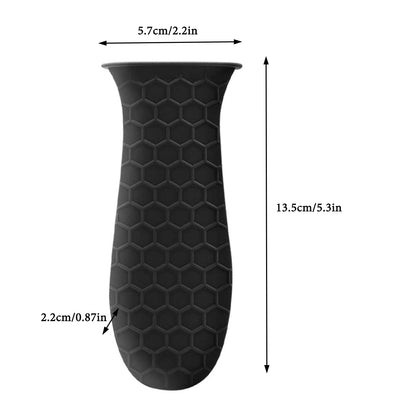 High Heat Resistance Silicone Pot Handle Cover, Anti-scalding Holder for Frying and Milk Pans