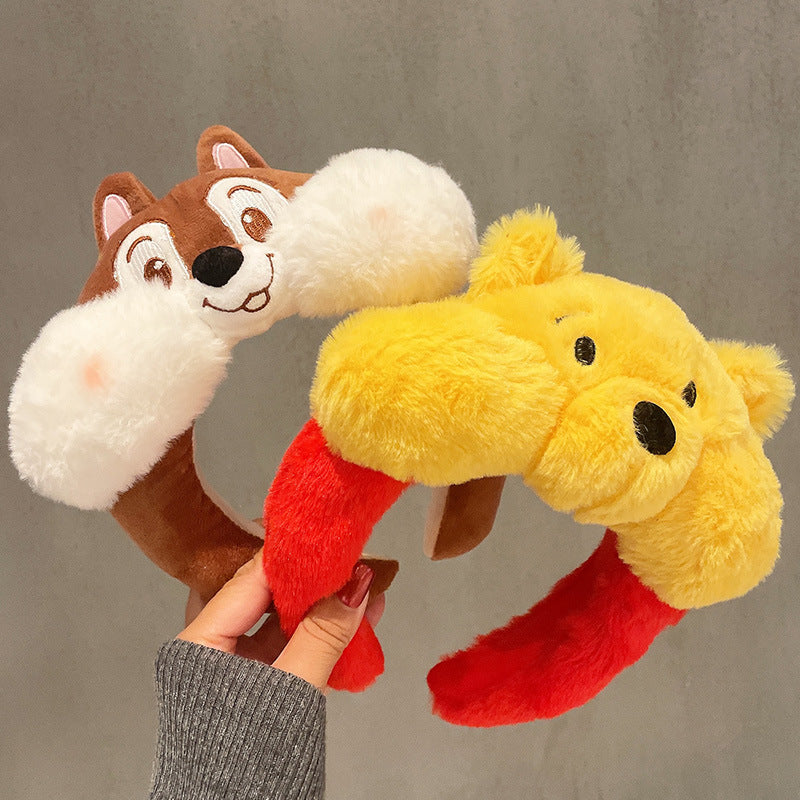 Cartoon Funny Strawberry Bear Girl Cute Hair Hoop Headwear for Women