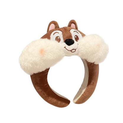 Cartoon Funny Strawberry Bear Girl Cute Hair Hoop Headwear For Women 2