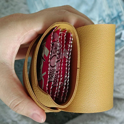 Travel Condom Case, Elegant PU Leather Box, Secure Small Purse for Condoms, Compact Design, Protects and Keeps Condoms