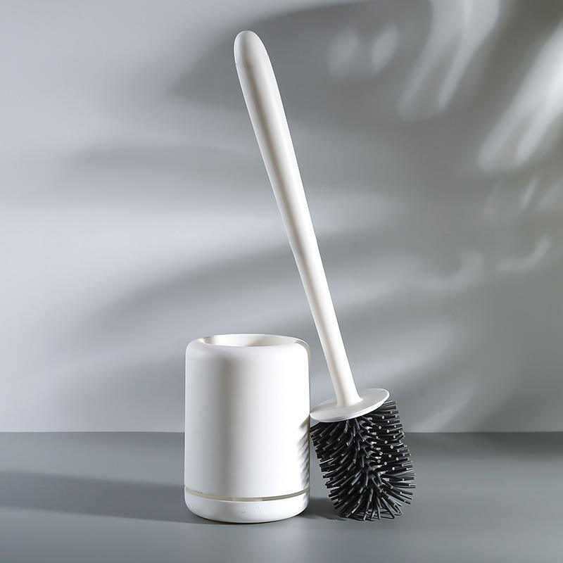 PunchFree Household Toilet Brush Set Long Handle Toilet Brush With Base Cleaning Brush For Bathroom 2