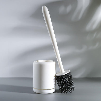 PunchFree Household Toilet Brush Set Long Handle Toilet Brush With Base Cleaning Brush For Bathroom 2