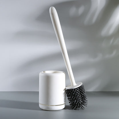 PunchFree Household Toilet Brush Set Long Handle Toilet Brush With Base Cleaning Brush For Bathroom 4