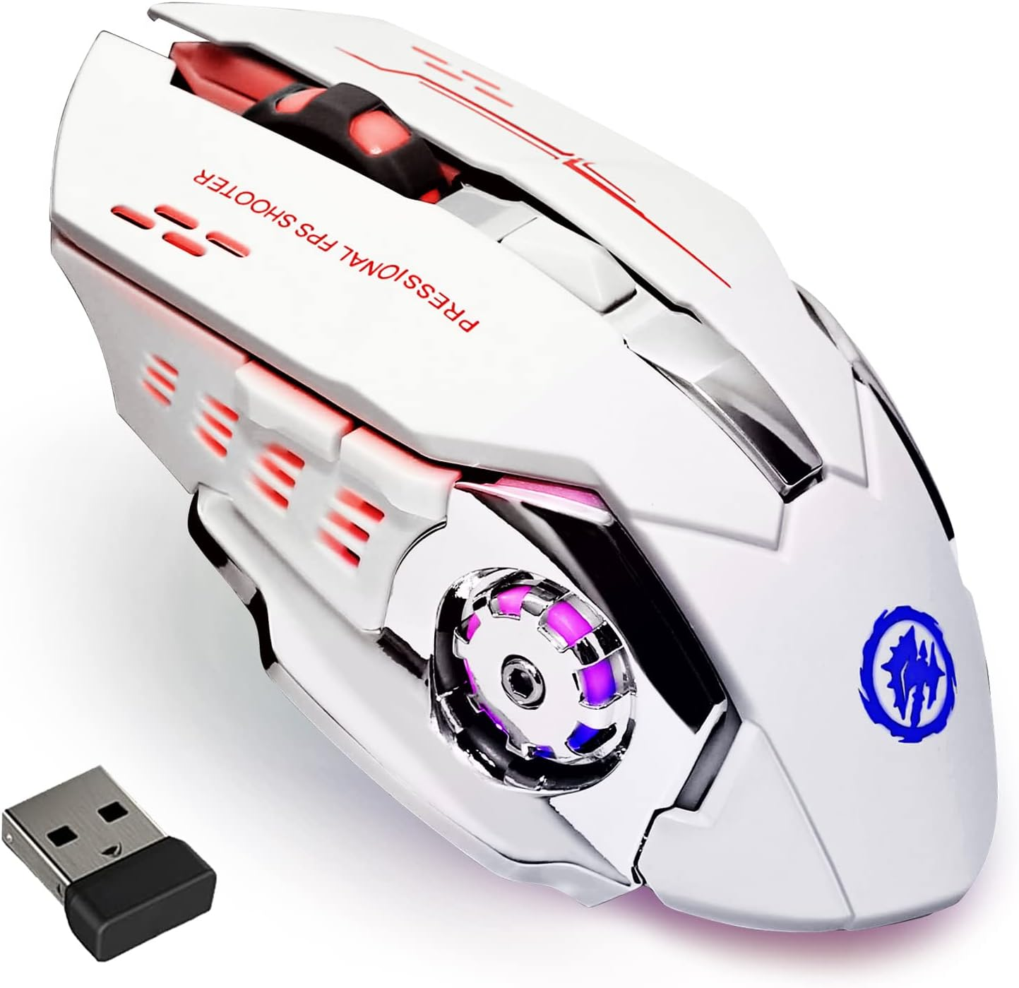 Wireless Gaming Mouse With Rechargeable Battery Silent Bluetooth Backlight PC Gamer Mouse USB Mecha 6