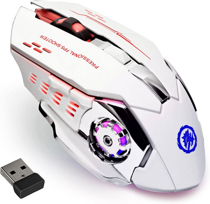 Wireless Gaming Mouse With Rechargeable Battery Silent Bluetooth Backlight PC Gamer Mouse USB Mecha 6