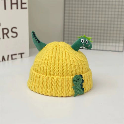 Winter Warm Cute Dinosaur Baby Knitted Hat Woolen Kids Beanie Crochet Bonnet For Boys And Girls 6