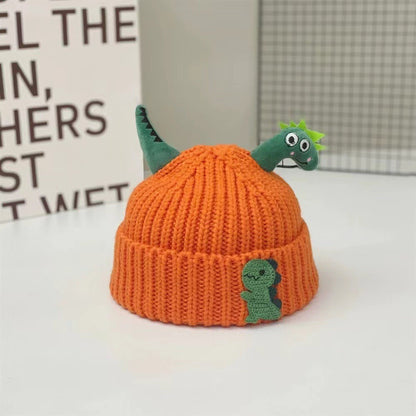 Winter Warm Cute Dinosaur Baby Knitted Hat Woolen Kids Beanie Crochet Bonnet For Boys And Girls 9
