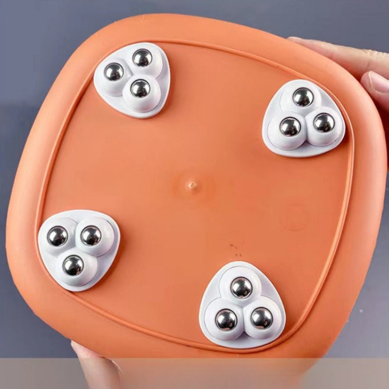 Universal Castors Movable Adhesive Three Bead Wheel, Load-Bearing Wear-Resistant Pulley, Household Hardware