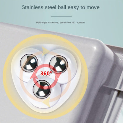 Universal Castors Movable Adhesive Three Bead Wheel, Load-Bearing Wear-Resistant Pulley, Household Hardware