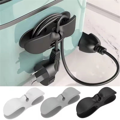 Household Kitchen Storage Wire Winder, Power Cord Organizer, Traceless Plug Cable Management Tool for Home Storage