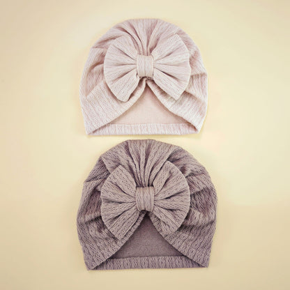 Baby Girl Cute Turban Big Bow Hat Newborn Beanie Infant Bonnet 7