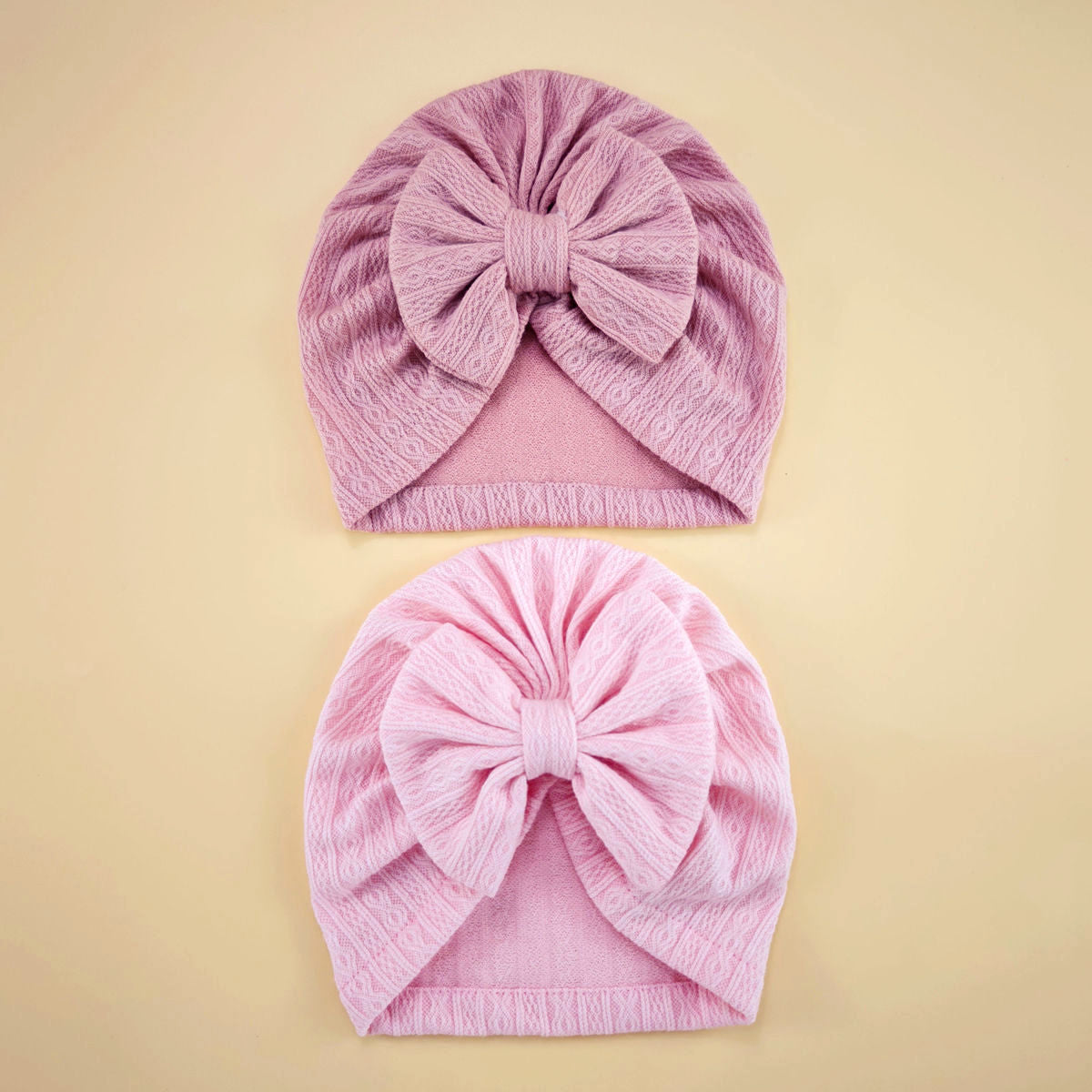 Baby Girl Cute Turban Big Bow Hat Newborn Beanie Infant Bonnet 12