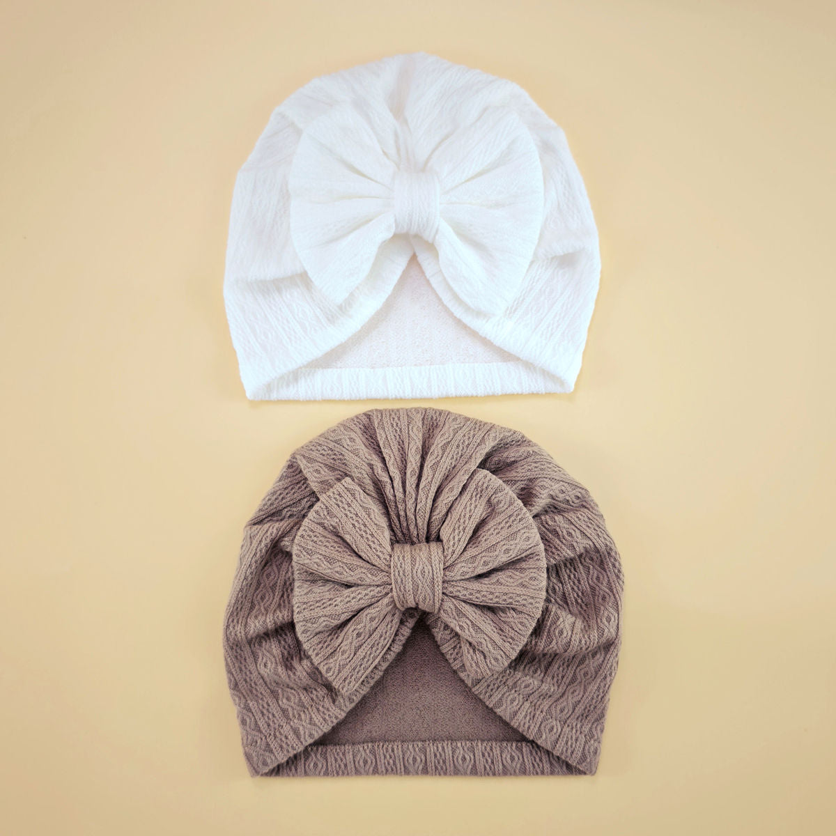 Baby Girl Cute Turban Big Bow Hat Newborn Beanie Infant Bonnet 13