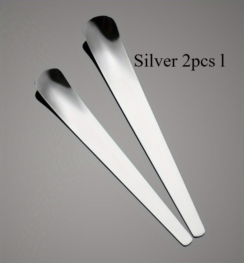 Multifunctional Stainless Steel Dessert Spoon Long Handle Mixing Spoon Coffee Spoon Seasoning Spoon