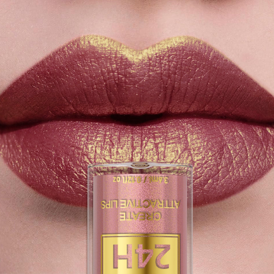 Shiny Long Lasting Lip Gloss Waterproof Liquid Lipstick Glitter Metallic Lip Oil 2