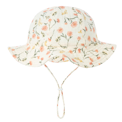 Unisex Baby Cotton Bucket Hat Sunscreen Beach Hat Boys Girls 6