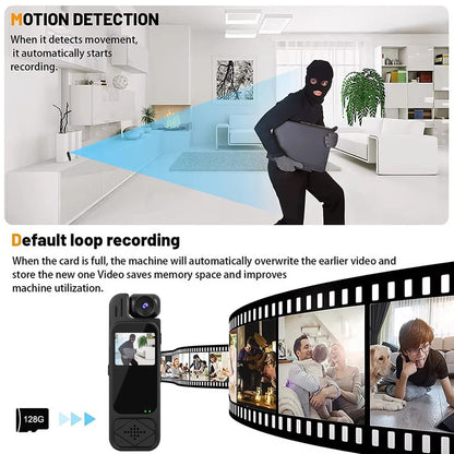 Full HD 1080P Mini Body Camera Body Mounted Camera Night Vision Digital Video Recorder 13inch Bodyc 1