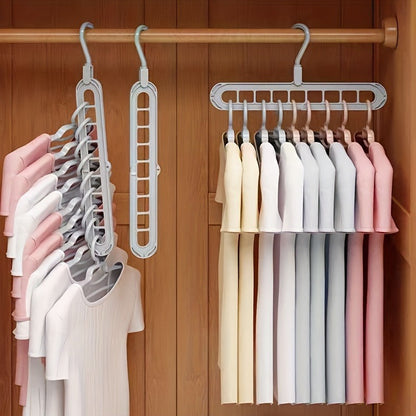 Multi functional folding clothes storage hanger, household dormitory clothes hanging hanger, folding clothes storage