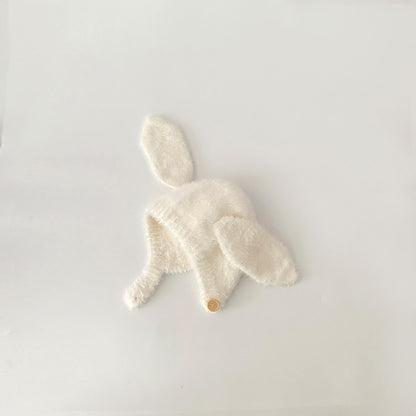 Warm Ear Protection Baby Beanie Hat with Cute Rabbit Ears for Toddlers