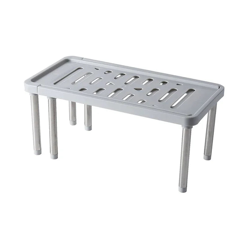 New Adjustable Stainless Steel Storage Rack Retractable Multifunctional Shelf For Kitchen Spice Org 3