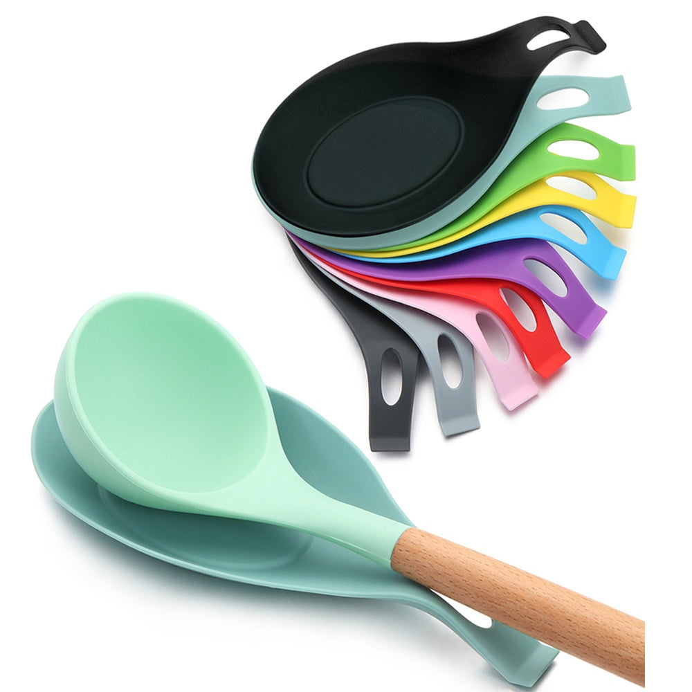 Heat Resistant Silicone Spoon Mat, Food Grade Placemat Tray, Drink Glass Coaster Hot Sale Kitchen Tool