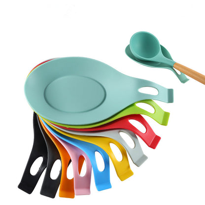 Heat Resistant Silicone Spoon Mat, Food Grade Placemat Tray, Drink Glass Coaster Hot Sale Kitchen Tool