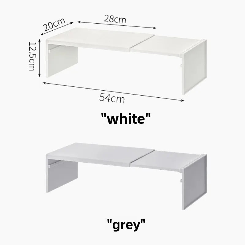 Retractable Kitchen Shelf Household Multifunctional Cabinet Storage Rack Fridge Organizer Dish And  7