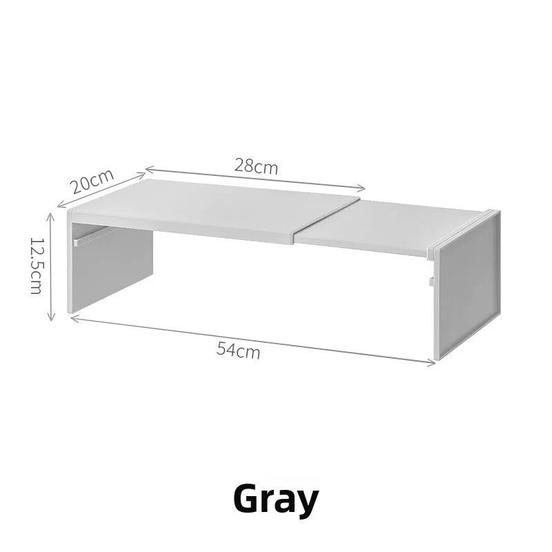 Retractable Kitchen Shelf Household Multifunctional Cabinet Storage Rack Fridge Organizer Dish And  5