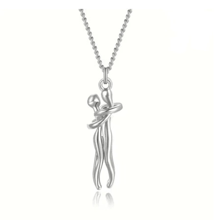 Black Hug Pendant Necklace For Couples And Everyday Style 8