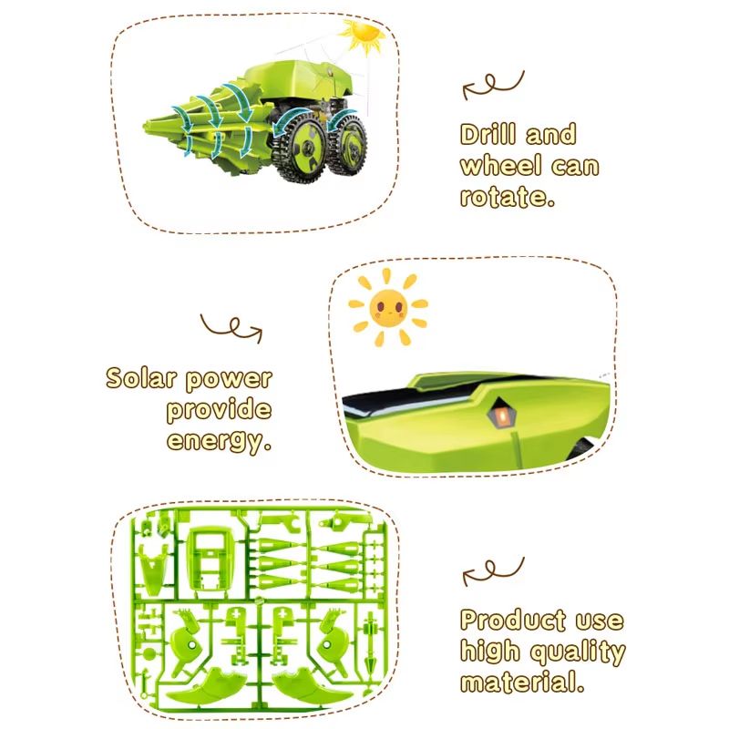Dino Solar STEM Robot Car Kit 6