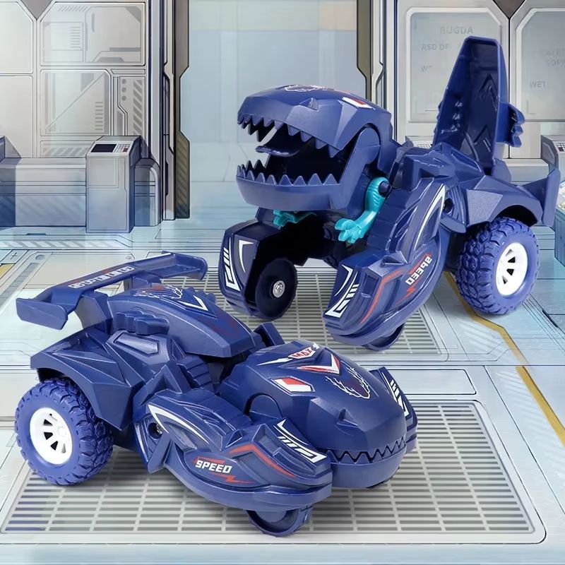 2 in 1 Collision Transforming Dinosaur Car Toy for Kids