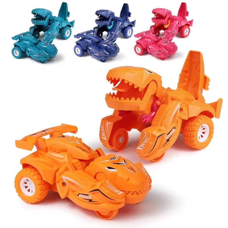 2 In 1 Collision Transforming Dinosaur Car Toy For Kids 4