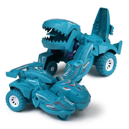 2 In 1 Collision Transforming Dinosaur Car Toy For Kids 6