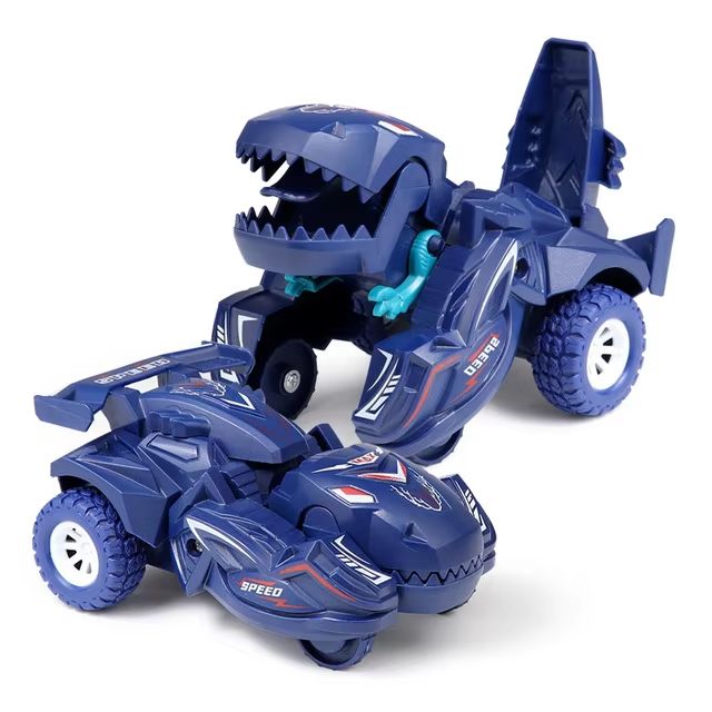 2 In 1 Collision Transforming Dinosaur Car Toy For Kids 7