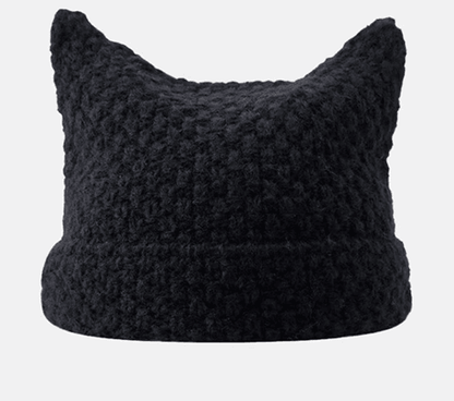 Harajuku Cat Ear Beanie For Cute Winter Streetwear 3