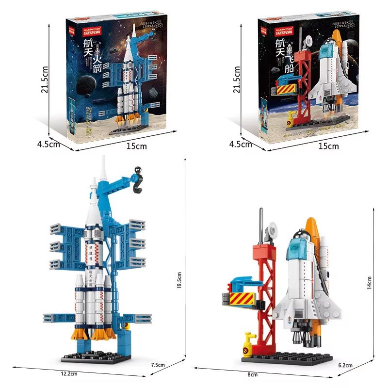 107 Piece Space Rocket Launch Center Building Blocks Set 4