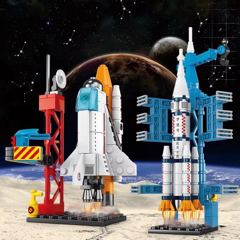 107 Piece Space Rocket Launch Center Building Blocks Set 5
