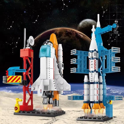 107 Piece Space Rocket Launch Center Building Blocks Set 5