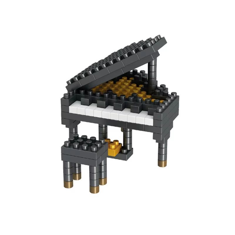 Mini Musical Instrument Building Bricks Set  Piano And Guitar Series 7