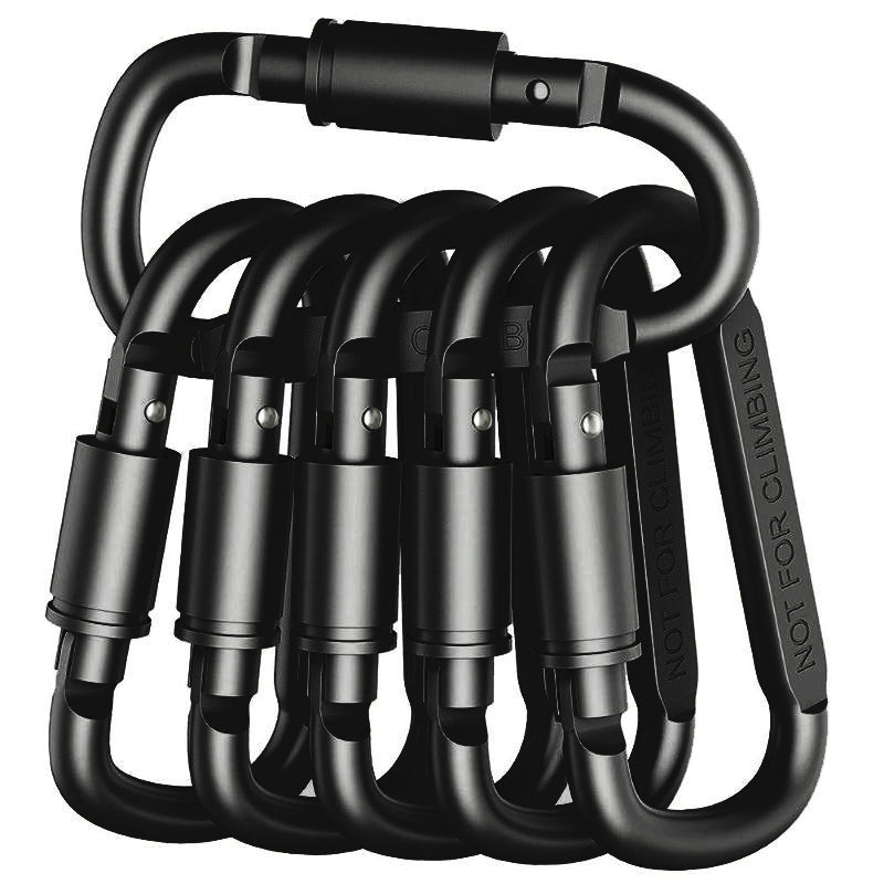 EDC Outdoor Keychain Clip, Alloy Aluminum Tactical Carabiner Hook, Carabiner Set for Key Camping Survival