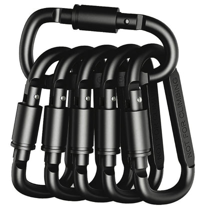 EDC Outdoor Keychain Clip, Alloy Aluminum Tactical Carabiner Hook, Carabiner Set for Key Camping Survival