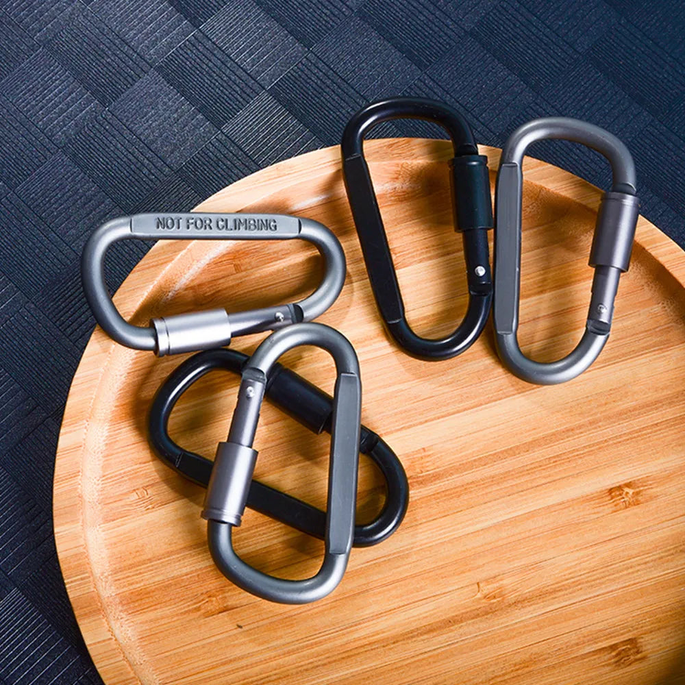 EDC Outdoor Keychain Clip Alloy Aluminum Tactical Carabiner Hook Carabiner Set For Key Camping Surv 5