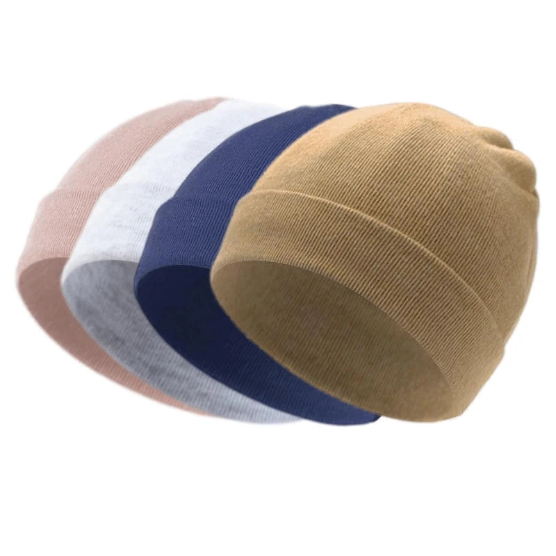 Cotton Infant Bonnet Baby Cap, Newborn Baby Beanie for Girls Boys Kids, Hats Photography Props Accessories