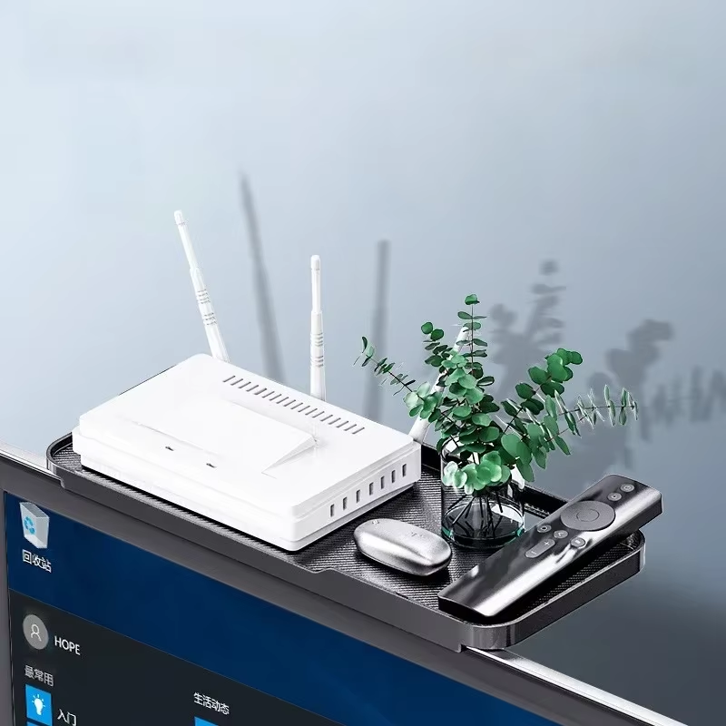 Adjustable Desktop Stand, Foldable TV Screen Top Shelf, Computer Monitor Box, Router Office Set-Top Box Player Stand