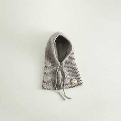 Knit Winter Baby Balaclava Hat Scarf Earflap Beanie Hat For Baby Boys Girls Hooded Cap 4
